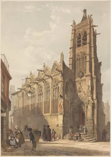 St. Séverin, Paris, by Thomas Shotter Boys