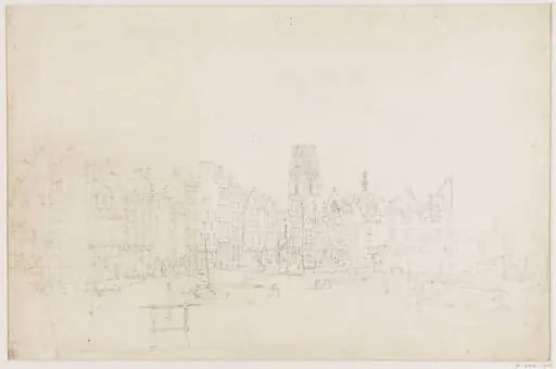 A view in Rotterdam, by Thomas Sidney Cooper