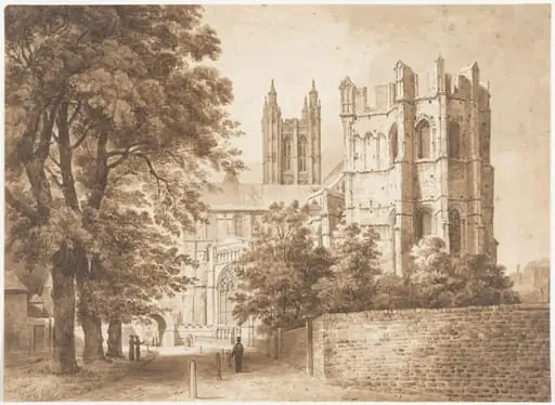 Canterbury Cathedral from the south east, by Thomas Sidney Cooper