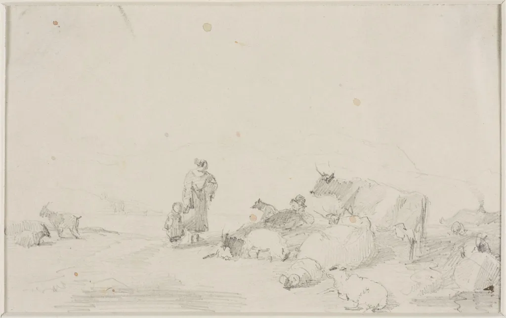 Cattle, sheep and goats, by Thomas Sidney Cooper, 1850