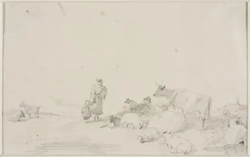 Cattle, sheep and goats, by Thomas Sidney Cooper