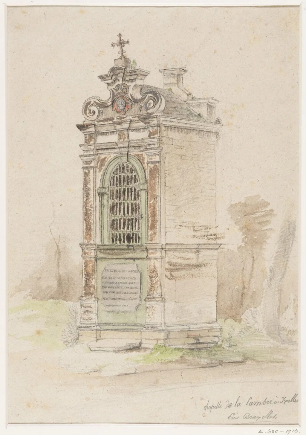 Chapelle de la Cambre à Ixelles, près Bruxelles, by Thomas Sidney Cooper, 1850
