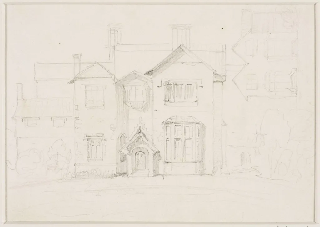 Front of a house, by Thomas Sidney Cooper, 1850