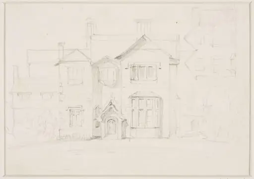 Front of a house, by Thomas Sidney Cooper