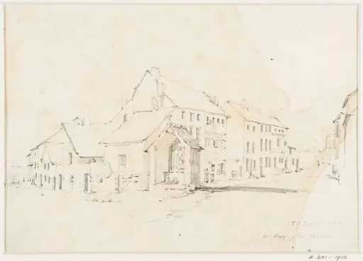 Street scene, by Thomas Sidney Cooper