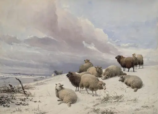 Winter Time, by Thomas Sidney Cooper