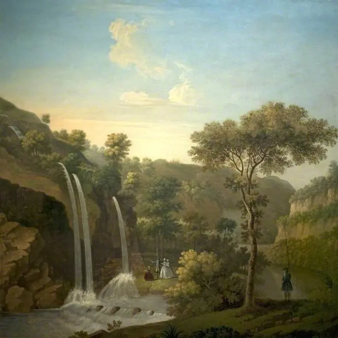 Cascades below Matlock Bath, Derbyshire, by Thomas Smith
