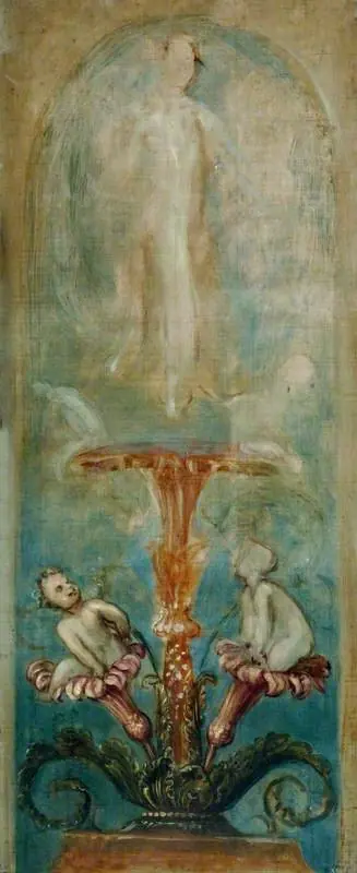 Arabesque Decoration with a Female Figure (sketch), by Thomas Stothard