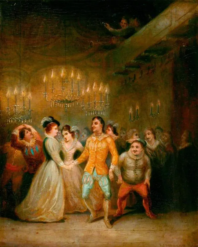 Scene from Cervantes' 'Don Quixote' (Part II, Chapter 31), by Thomas Stothard