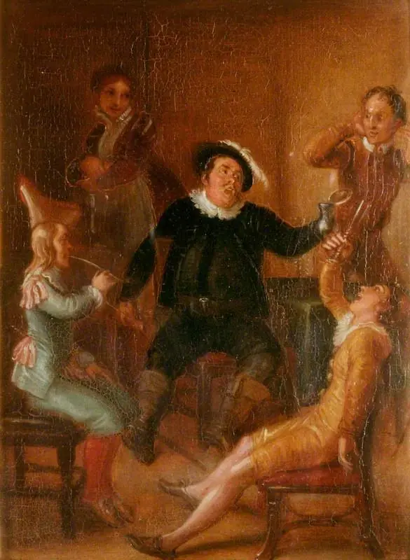 Scene from William Shakespeare's 'Twelfth Night' (Act II, Scene 3), by Thomas Stothard
