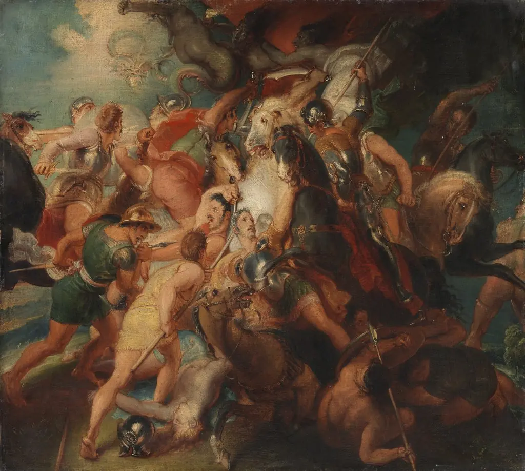 The Horrors of War, Sketch for Burghley House Mural, by Thomas Stothard
