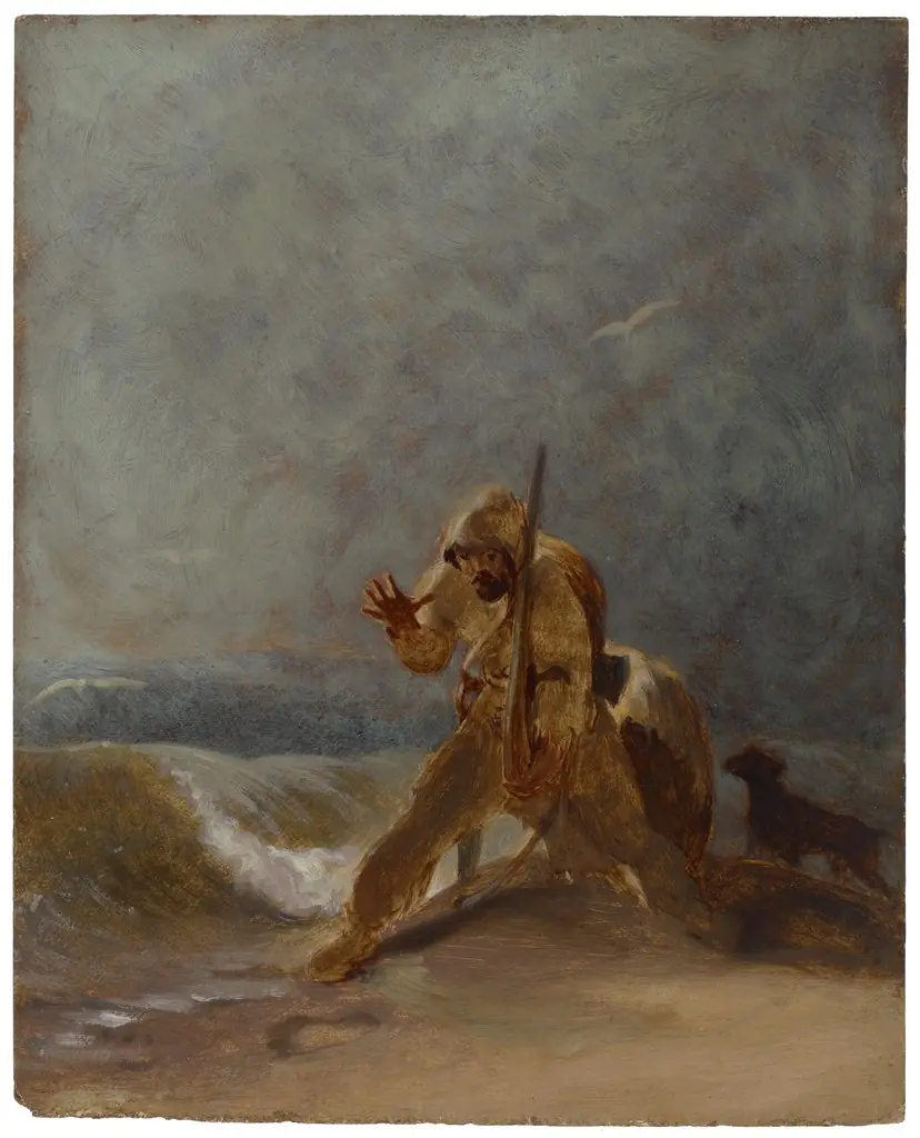Foot Impression in the Sand, by Thomas Sully