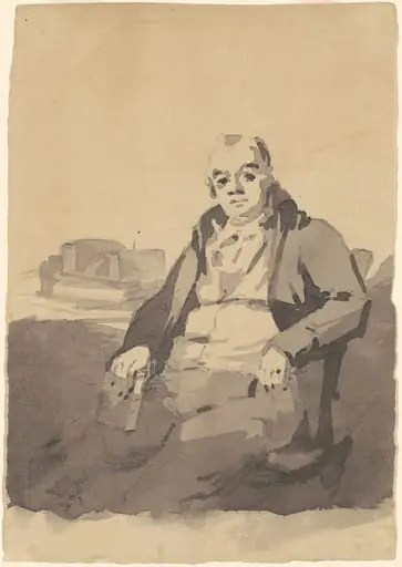 Man Holding a Book [recto], by Thomas Sully