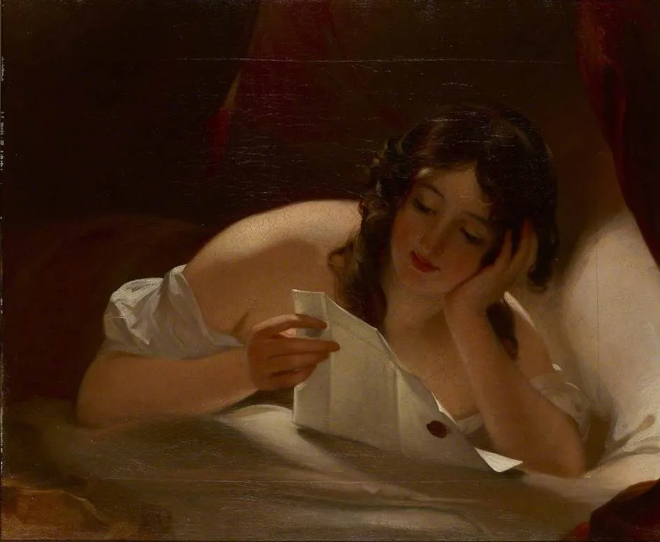 The Love Letter, by Thomas Sully, oil, 1834