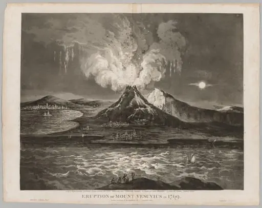 Eruption of Mount Vesuvius in 1769, by Thomas Sutherland