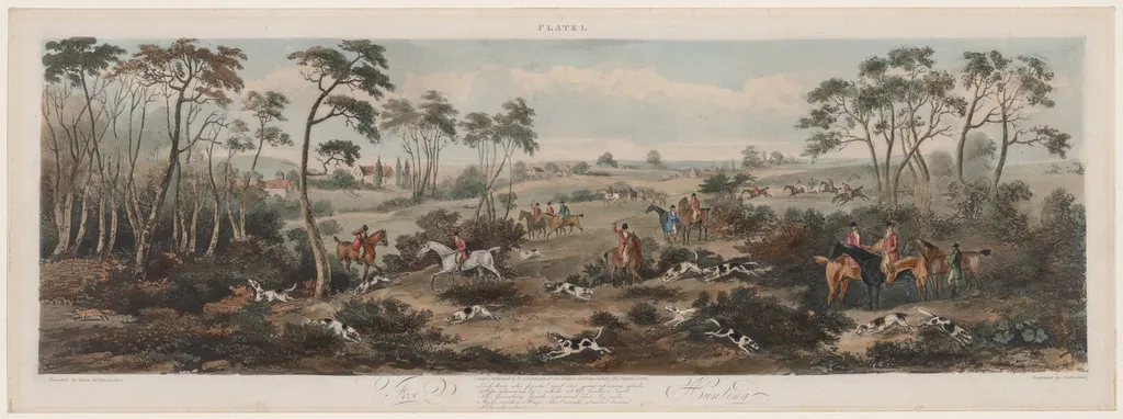 Fox Hunting, No. 1, by Thomas Sutherland, 1821