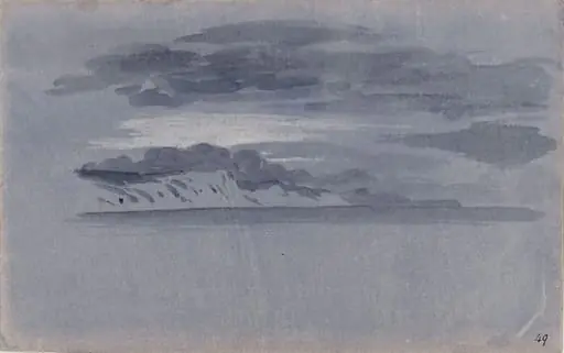 Study of cliffs and the sea, by Thomas Tudor