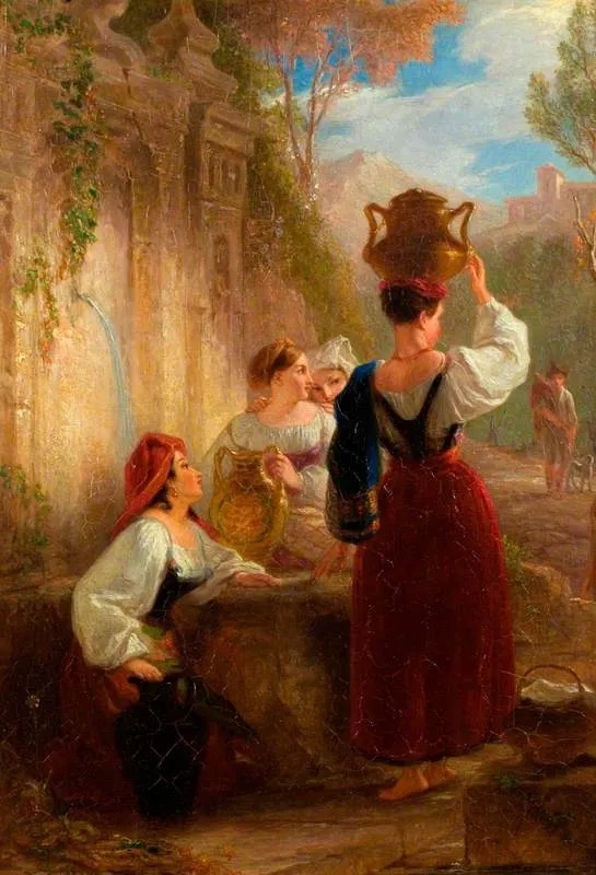 The Favourite Shepherd, by Thomas Uwins, oil, 1837