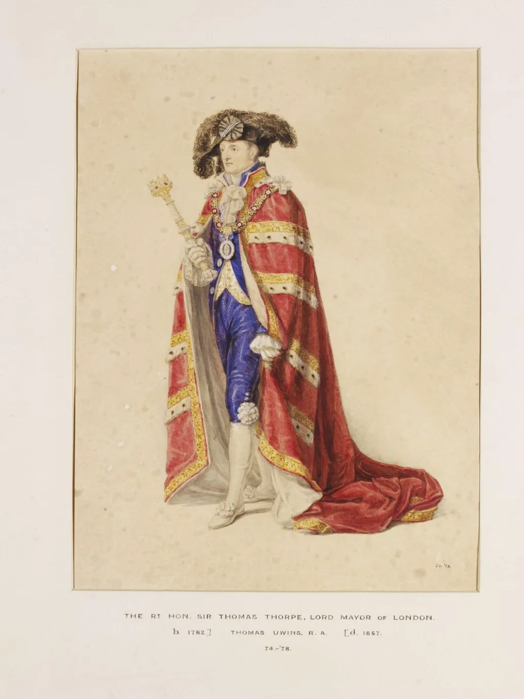 Untitled, by Thomas Uwins, watercolor, 1821