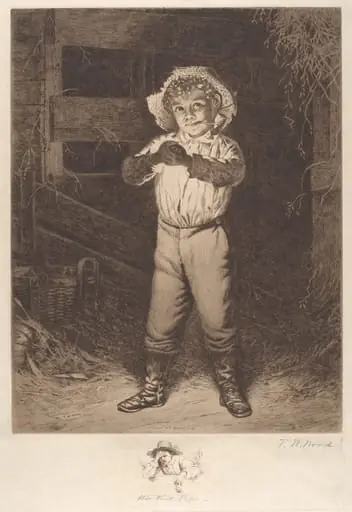 His First Pipe, by Thomas Waterman Wood