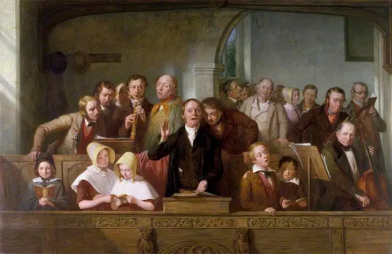 A Village Choir, by Thomas Webster