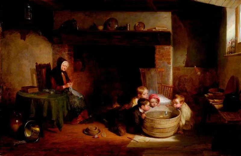 Contrary Winds, by Thomas Webster, unspecified, 1843