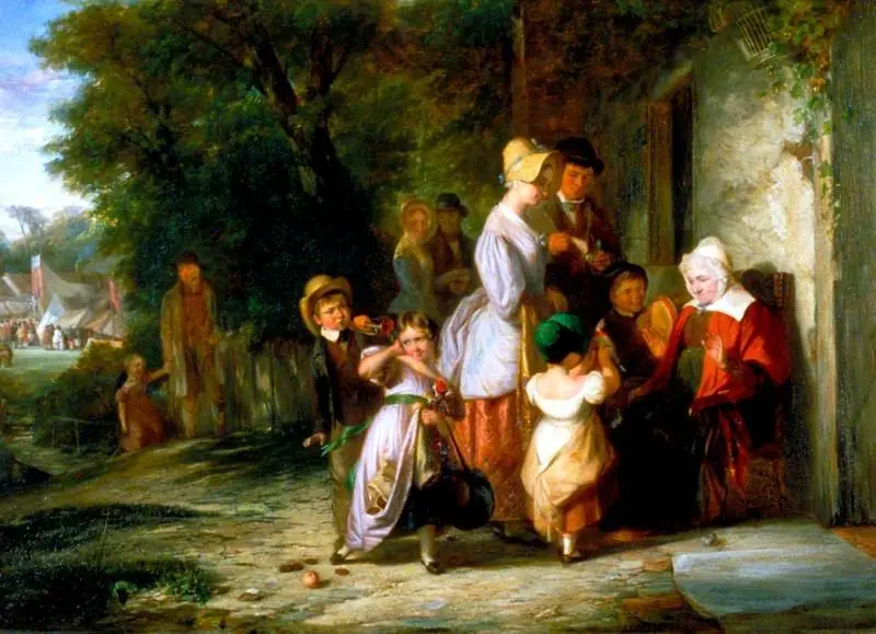 Returning from the Fair, by Thomas Webster