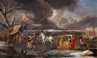 Eisvergnügen (Winter), by Thomas Wijck, 1656
