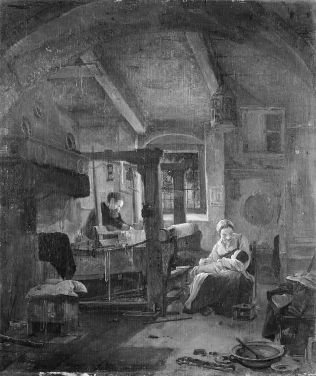 The Weaver at Work in his Home, by Thomas Wijck, unspecified, 1654