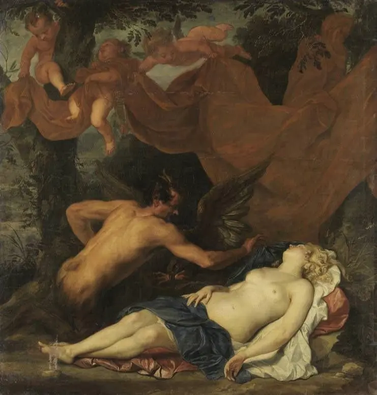 Jupiter and Antiope, by Thomas Willeboirts Bosschaert