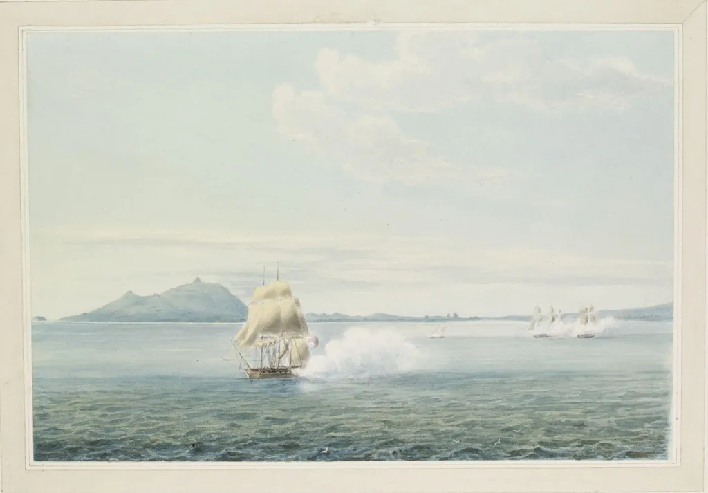 Gibraltar, by Thomas William Ogilvie MacNiven, watercolor, 1814