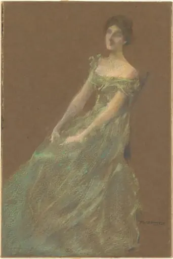The Green Dress, by Thomas Wilmer Dewing