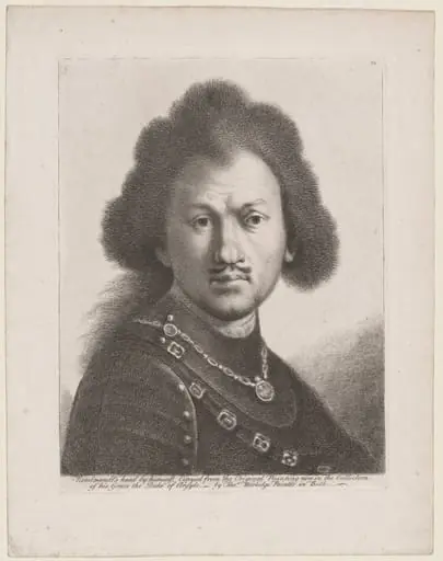 Rembrandt's Head by Himself, by Thomas Worlidge