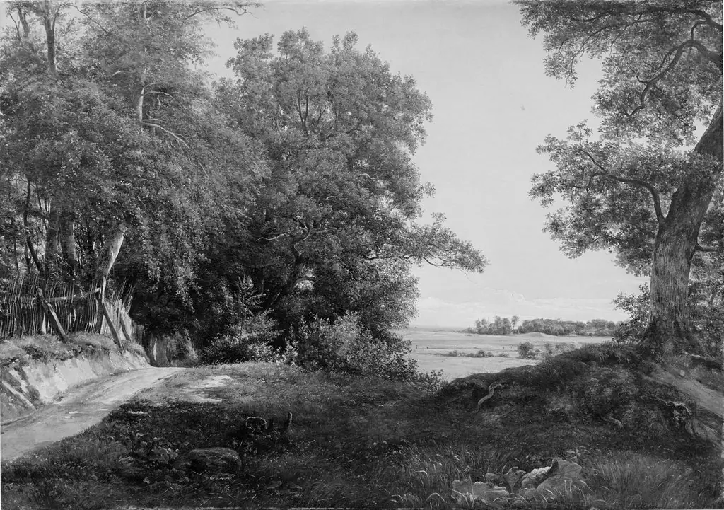 A Summer Morning beside the Deer Park Fence in Ordrup Spinney, North of Copenhagen, by Thorald Brendstrup