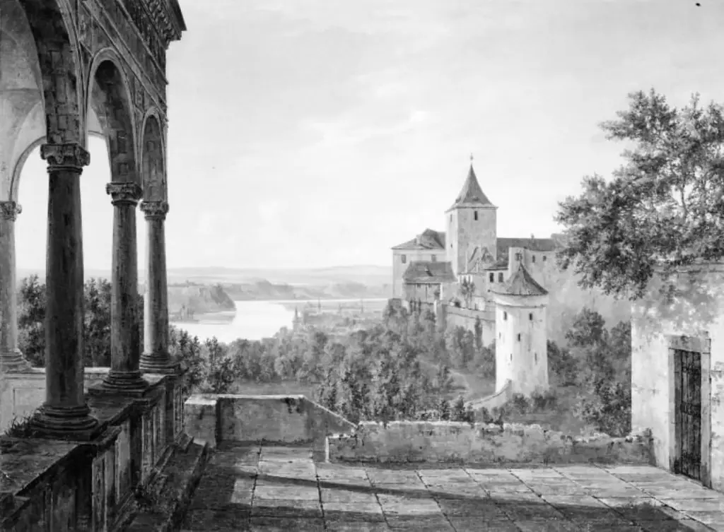 Udsigt ved Tycho Brahes observatorium i Prag, by Thorald Læssøe