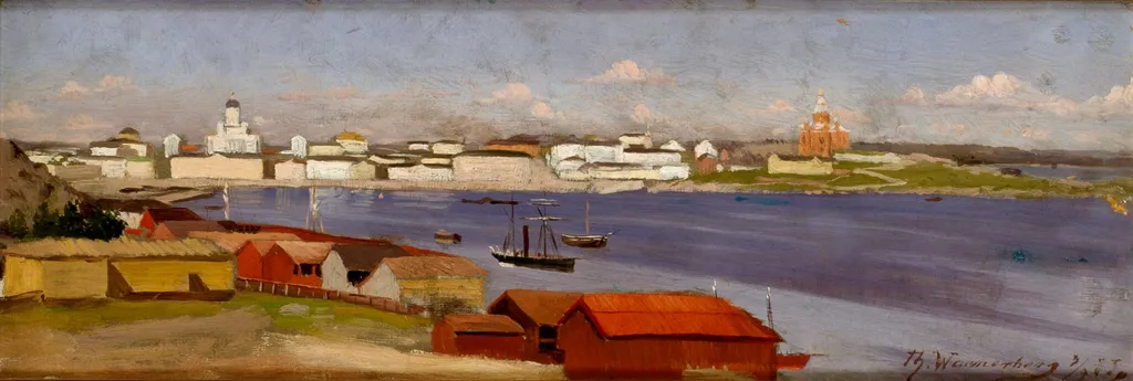 Eteläsatama (Helsinki nähtynä Kaivopuistosta), by Thorsten Adolf Waenerberg