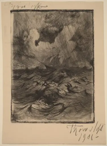 Storm at Sea, by Thorvald Simeon Niss