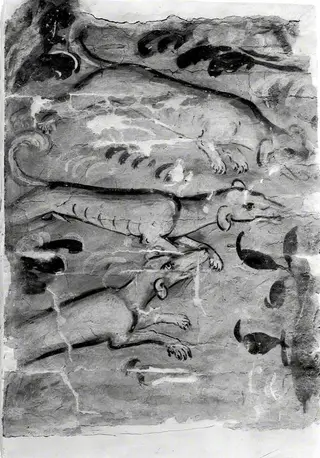 Three Hounds on the Chase (from Stodmarsh Court, Kent)