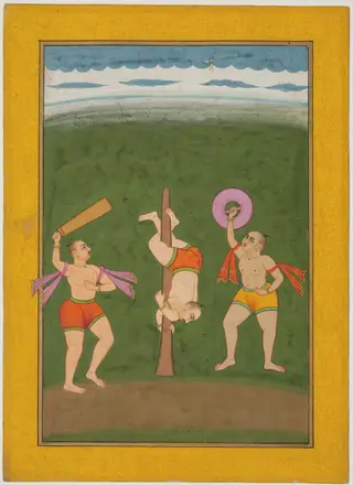 Three Men Exercising