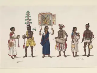 Three South Indian couples, 1830