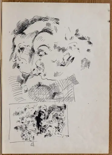 Compoziție cu chipuri, by Tiberiu Nicorescu