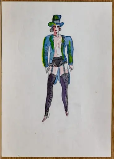 Doamnă în costul de spectacol, by Tiberiu Nicorescu