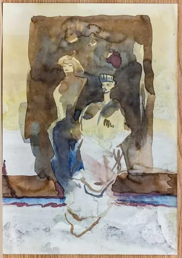 Două personaje, by Tiberiu Nicorescu