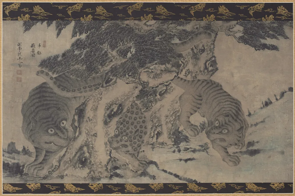 Tigers and Leopard Frolicking, unspecified, 1749