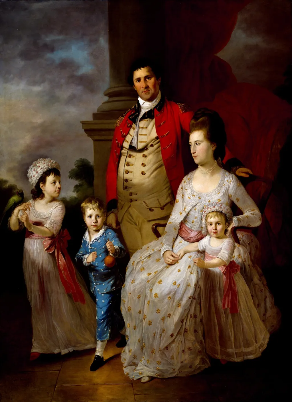Colonel John Fortnum and Family, by Tilly Kettle, oil, 1775