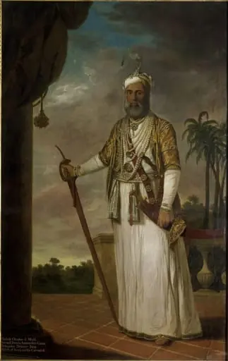 Muhammad Ali Khan, Nawab of Arcot, by Tilly Kettle