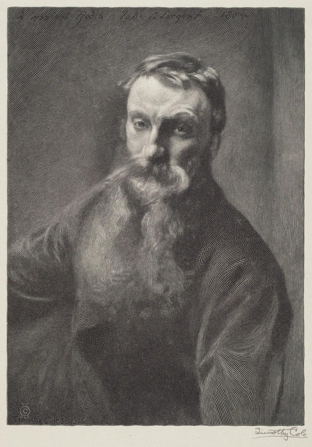 Rodin, by Timothy Cole, ink, 1926