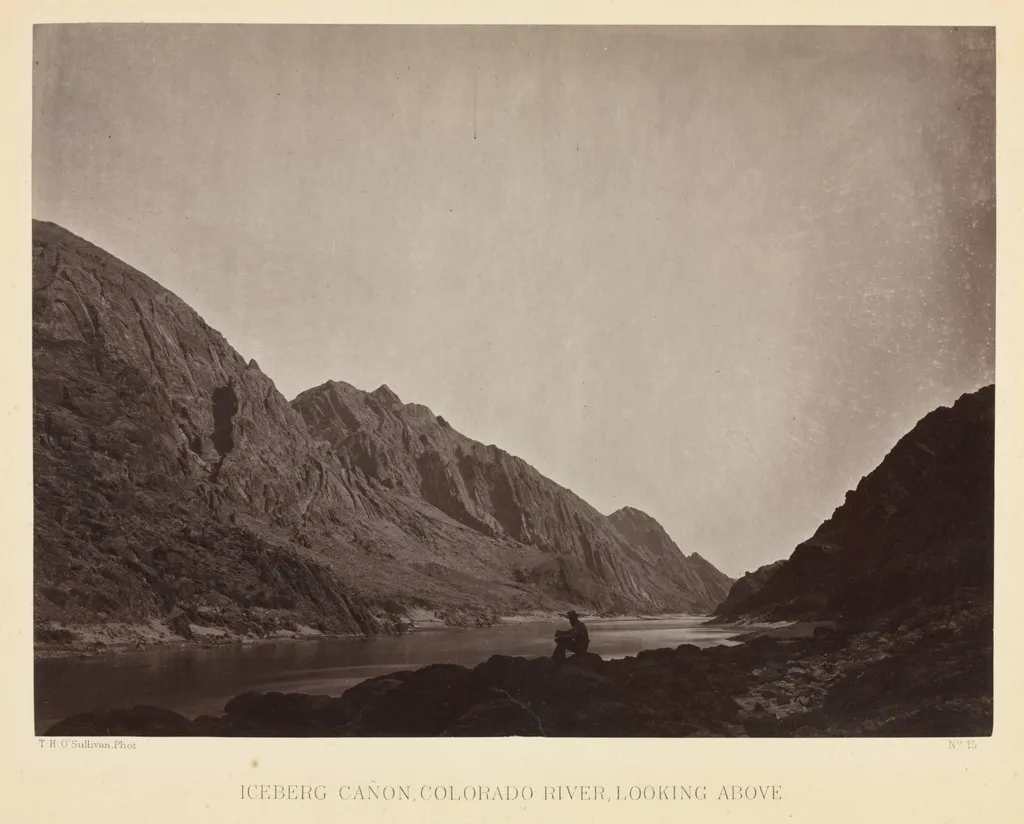 Iceberg Canyon, Colorado River Looking Above, by Timothy H. O'Sullivan, 1871