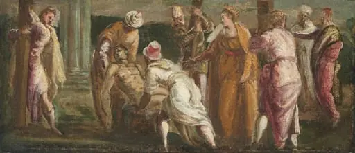 Saint Helen Testing the True Cross, by Tintoretto