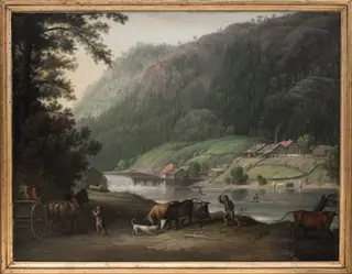 Tistedalen ved Frederikshald i Norge